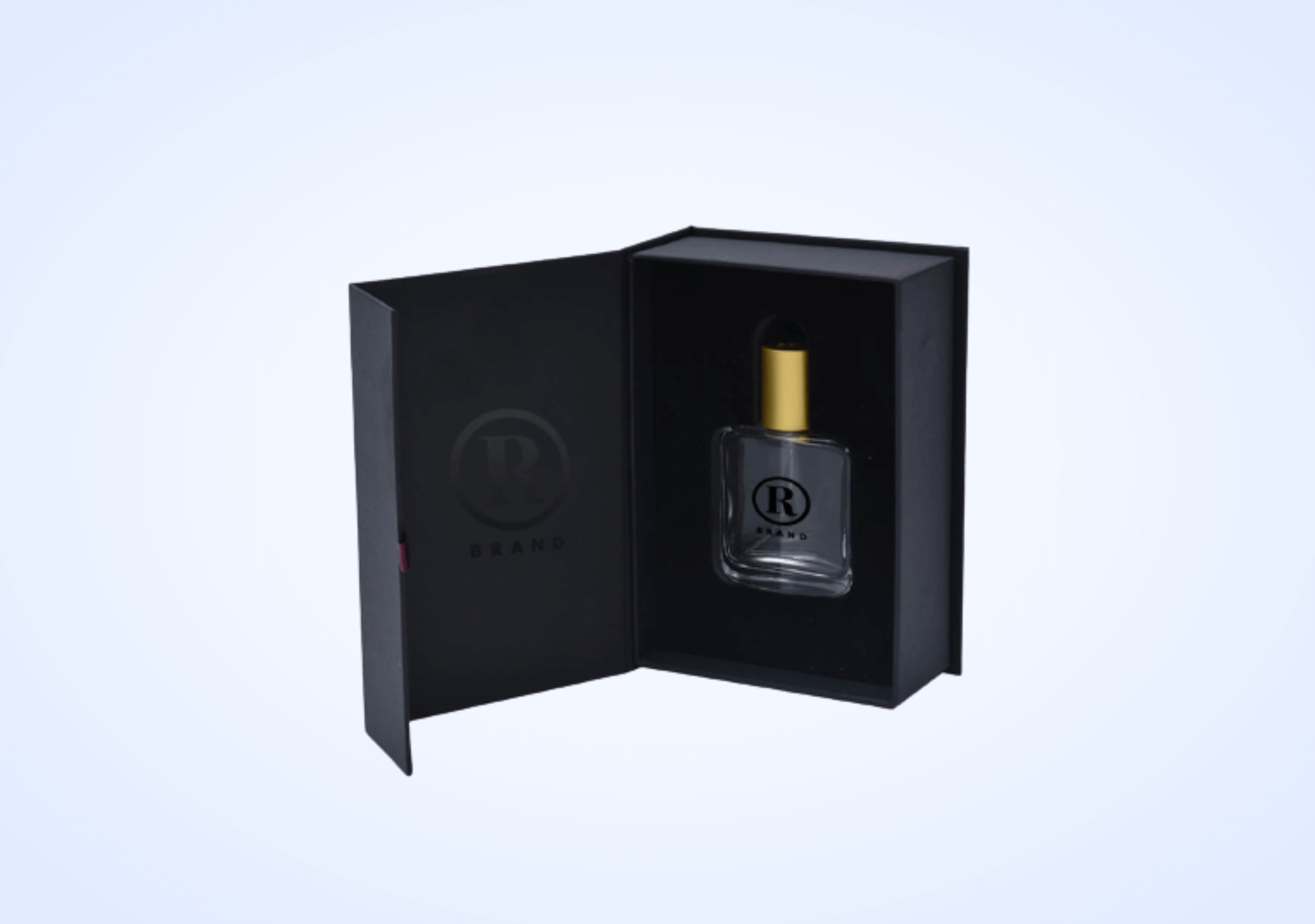 Custom Perfume Boxes with Magnetic Closure - Silver Edge Packaging