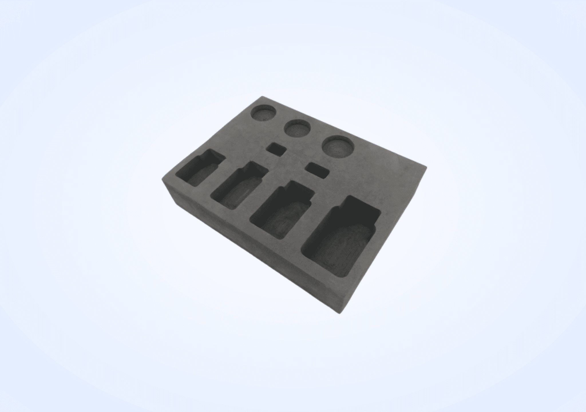 Custom design Foam Inserts Silver Edge Packaging