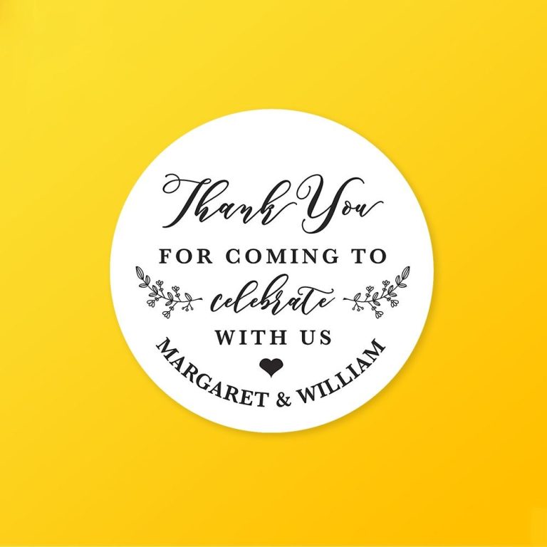 Custom Thank You Stickers | Silver Edge Packaging